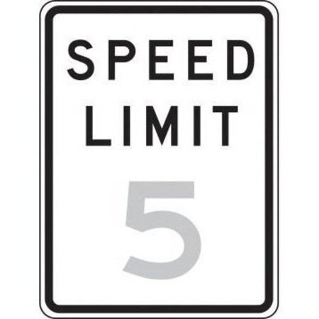 Accuform FRR218 18 x 12 Reflective Aluminum Traffic Sign Speed Limit, FRR2185RA FRR2185RA